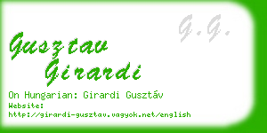 gusztav girardi business card